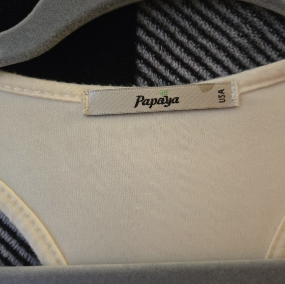 Papaya Ivory Racerback Tank Top - Picture 2 of 3